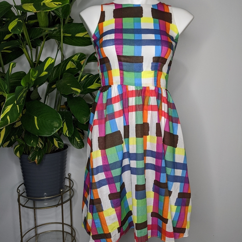 💥BNWOT Ruby Belle rainbow stripe dress 2